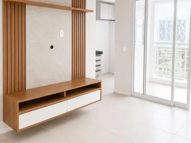 Imagem: O apartamento possui 1 Dormitório, 1 Suíte, 1 Banheiro, 1