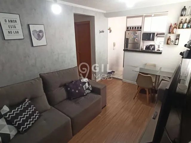Imagem: O apartamento possui 2 Dormitórios, 1 Banheiro, 1 Vaga na