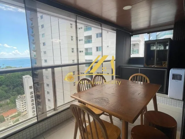 Imagem 2: Apartamento Quarto e Sala 50M2, Mobiliado com Lavabo! Andar Alto e Vista Mar! 1 Vaga de Garagem! Jazz, na Graça!