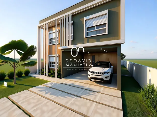 Imagem 2: Casa em construção no Condomínio Casa Viva, 4 suítes