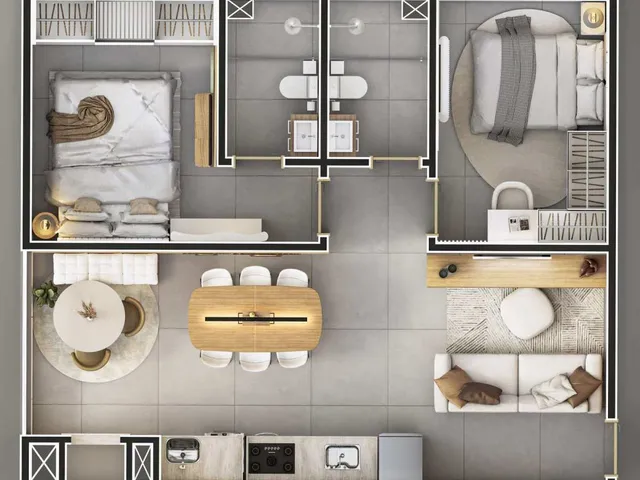 Imagem 2: APARTAMENTO NO ÁUREA RESIDENCIAL com 69,71 área útil