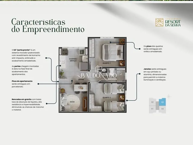 Imagem 4: Apartamento à venda Em Extrema MG Minha casa Minha vida Entrada com parcelamento