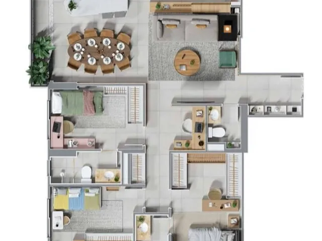 Imagem 3: Apartamento Alto Padrão 3 Qtos todos suíte - Orby Flamboyant - Jardim Goiás - Goiânia
