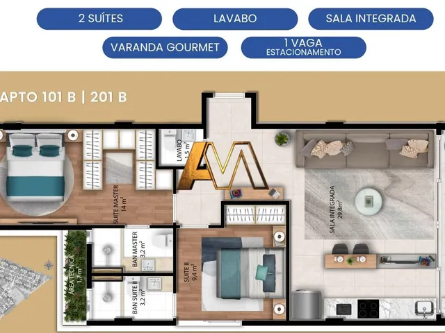 Imagem 13: Apartamento à venda no bairro Vilas do Atlantico - Lauro de Freitas/BA