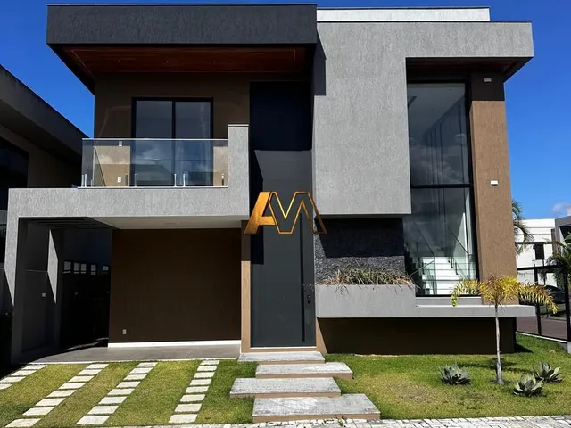 Imagem: A casa em condomínio possui 4 Dormitórios, 4 Suítes, 5