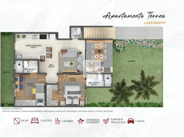 Imagem 4: PRIME JOANES - Apartamentos 2 Suítes de 69m² e opções de garden privativo em