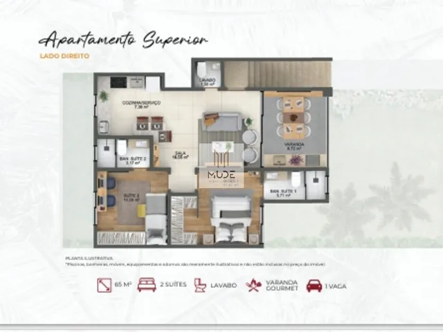 Imagem 16: PRIME JOANES - Apartamentos 2 Suítes de 69m² e opções de garden privativo em