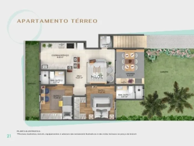 Imagem 9: ONE JOANES - Apartamentos de 65m² com 2 Suítes, varanda gourmet - Lauro de Freitas