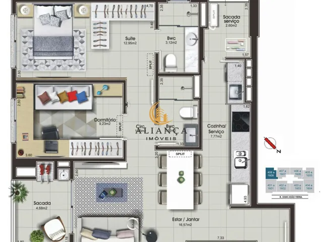 Imagem 16: Apartamento em Campinas, São José/SC