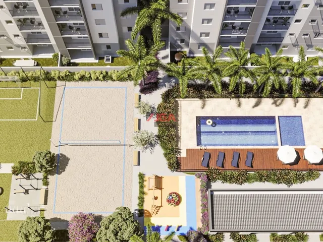 Imagem: O apartamento possui 1 Dormitório, 1 Suíte, 2 Banheiros,