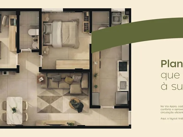 Imagem 5: Apartamento de 69m² com 2 Quartos e Excelente Localização