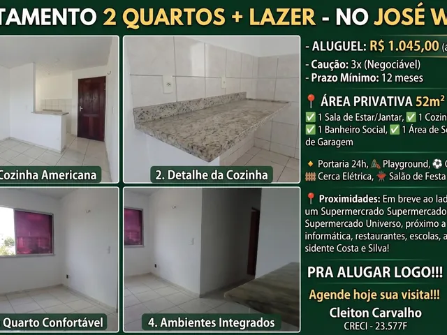 Imagem: APARTAMENTO 2 QUARTOS LAZER - NO JOSÉ