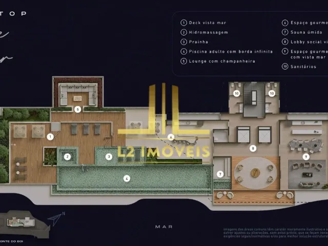 Imagem 12: LANÇAMENTO - 3 SUÍTES - 155M² - 02 VAGAS - FRENTE MAR - CYANO - RIO VERMELHO