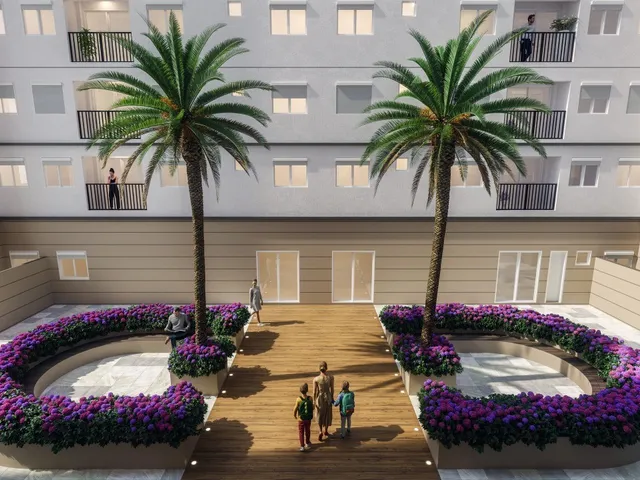 Imagem: O apartamento possui 2 Dormitórios, 1 Suíte, 2 Banheiros,