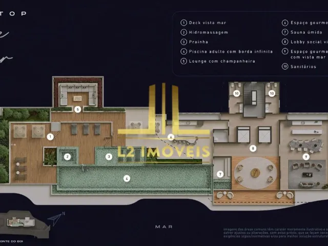 Imagem 13: LANÇAMENTO - 4 SUÍTES - 182M² - 03 VAGAS - FRENTE MAR - CYANO - RIO VERMELHO
