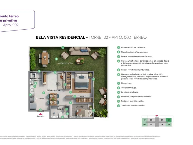 Imagem 10: Residencial Bela Vista Apartamento à venda no bairro Pernambués - Salvador/BAde