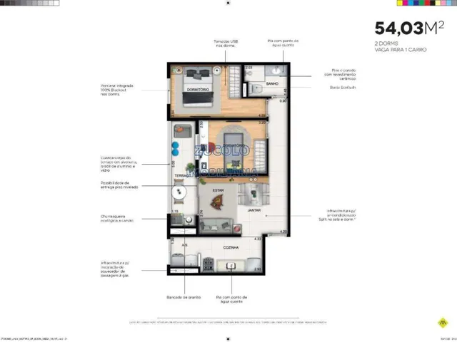 Imagem 11: Apartamento 2 Dormitórios com Churrasqueira na Sacada, Condominio Motiro santa Filomena o Mais Barato Anunciado!
