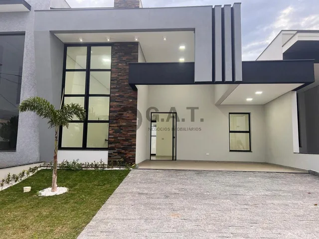 Imagem: A casa em condomínio possui 3 Dormitórios, 2 Suítes, 3