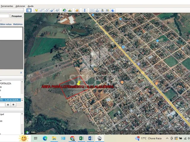 Imagem: O terreno possui 125m² de Área e está localizado em