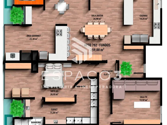 Imagem 2: Residencial Millano Apto 702 localizado no Bairro São Cristovão em Medianeira PR