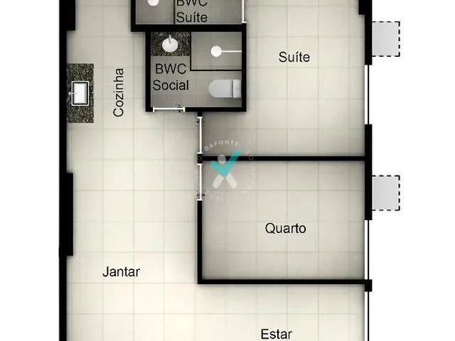 Imagem 3: Edf. Rio Verde Apartamento com 2 dormitórios