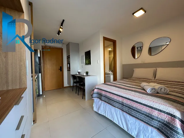 Imagem: O apartamento possui 1 Dormitório, 1 Suíte, 1 Banheiro, 1