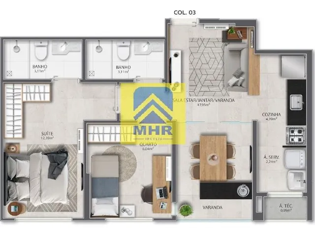 Imagem 6: Apartamento para Venda em Vila Velha / ES no bairro Praia de Itaparica