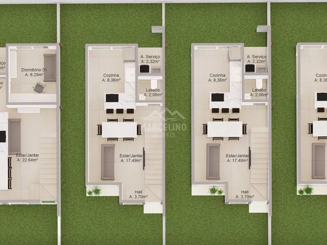 Imagem 2: Casa à Venda Campo Duna. 104m² de Área, 1 Banheiroe2 Dormitórios