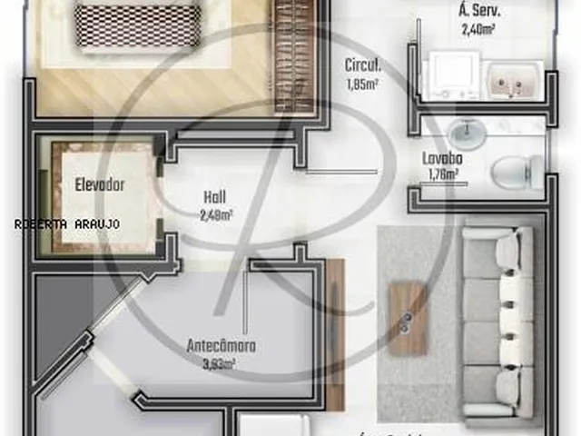 Imagem 6: Apartamento à venda em Itajaí, Praia Brava de Itajaí, com 2 quartos, 90m²