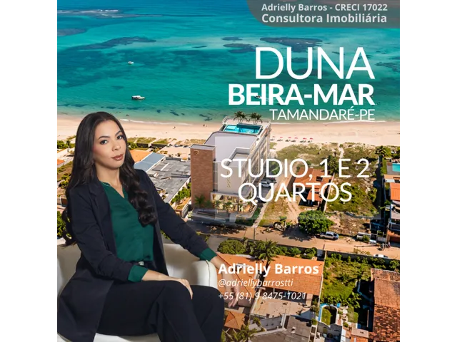 Imagem: Studios beira-mar a Partir de 22m² na Praia