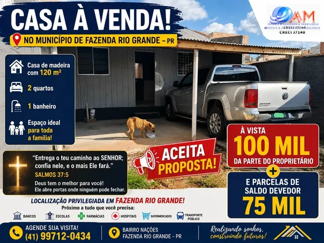 Imagem: Casa em Nações, Fazenda Rio Grande/PR