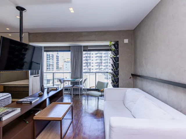 Imagem: O apartamento possui 1 Dormitório, 1 Suíte, 1 Banheiro, 1