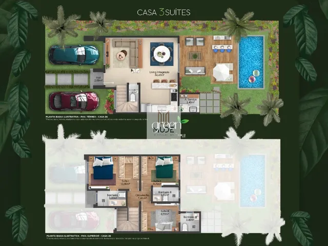 Imagem 5: GREEN HOME: Pré- lançamento com Casas de 96 m² de 3 ou 4 suítes com quintal privativo