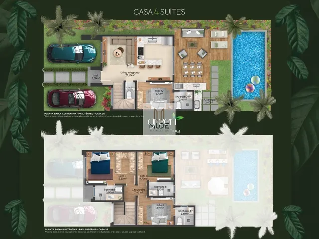 Imagem 2: GREEN HOME: Pré- lançamento com Casas de 96 m² de 3 ou 4 suítes com quintal privativo