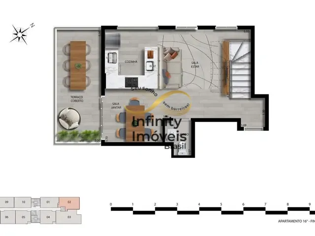 Imagem 8: Apartamento À Venda no Bairro Vale do Sereno - Nova Lima/Mg
