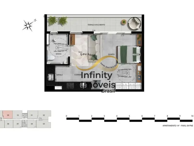 Imagem 3: Apartamento à venda no bairro Vale do Sereno - Nova Lima/MG