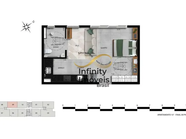 Imagem 9: Apartamento à venda no bairro Vale do Sereno - Nova Lima/MG