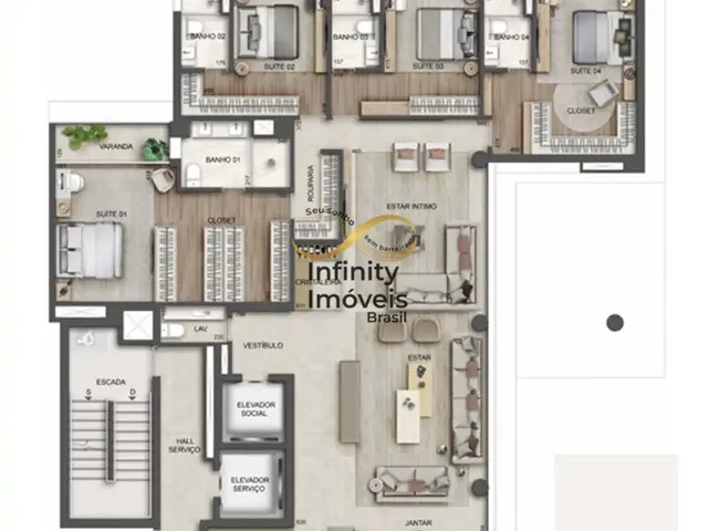 Imagem 16: José Torres Franco - Apartamento à venda no bairro Lourdes - Belo Horizonte/MG