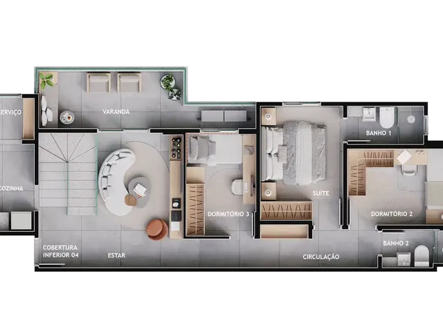 Imagem 4: Leme do Praia Apartamento com 3 dormitórios