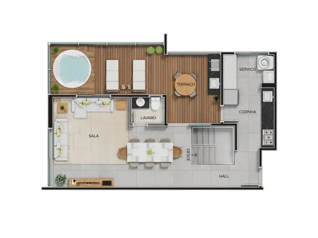 Imagem 6: Belvedere Apartamento com 3 dormitórios