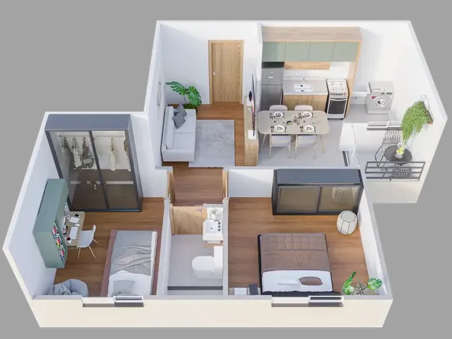 Imagem 9: Place+ Arbi Apartamento com 2 dormitórios