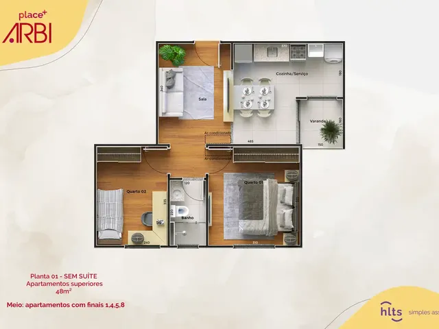 Imagem 12: Place+ Arbi Apartamento com 2 dormitórios