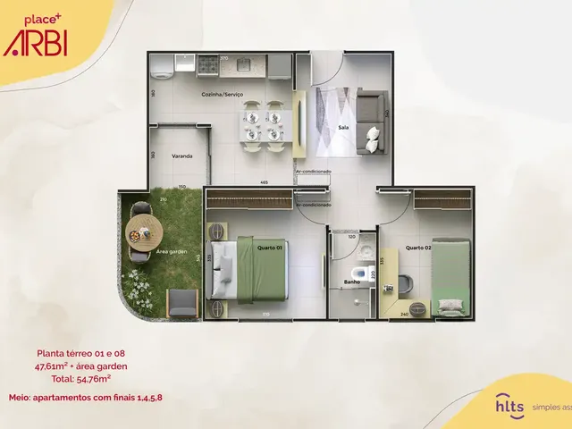 Imagem 10: Place+ Arbi Apartamento com 2 dormitórios