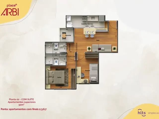 Imagem 7: Place+ Arbi Apartamento com 2 dormitórios
