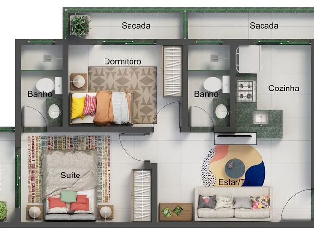 Imagem 2: Ed. Ceará Apartamento com 2 dormitórios