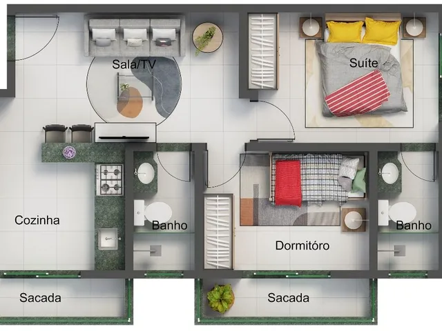 Imagem 3: Ed. Ceará Apartamento com 2 dormitórios