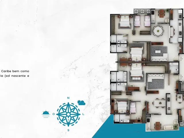 Imagem 14: Caribe Apartamento com 3 dormitórios
