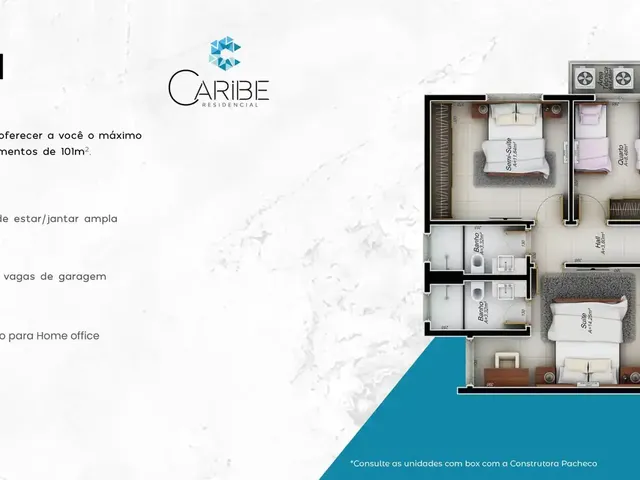 Imagem 5: Caribe Apartamento com 3 dormitórios