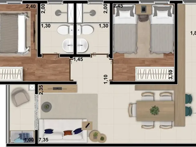 Imagem 9: Origon Apartamento com 2 dormitórios