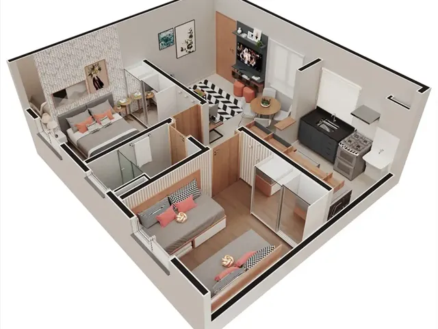 Imagem 6: Reserva Buritis Apartamento com 2 dormitórios